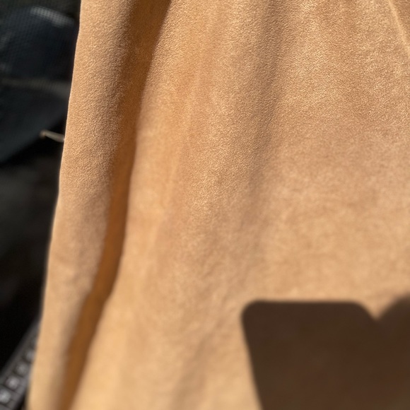 Tan Worthington maxi skirt size 16 faux suede - Picture 4 of 4